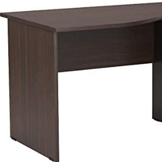 Espresso Finish Wood Curved Top Writing Desk
