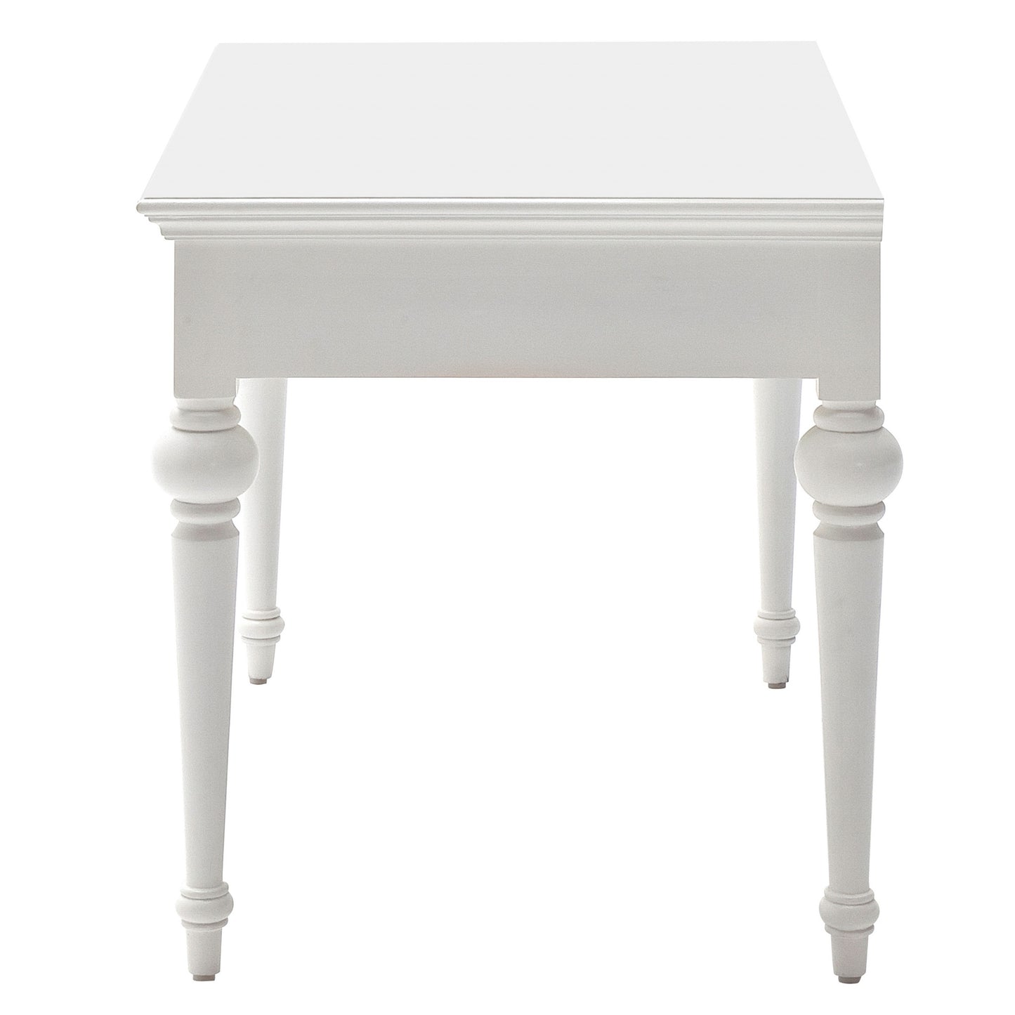 47" White Secretary Desk With Two Drawers