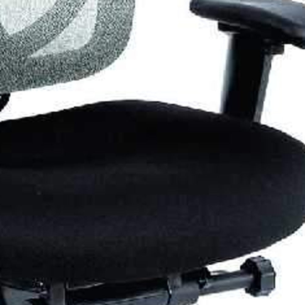 Black Adjustable Swivel Mesh Rolling Office Chair