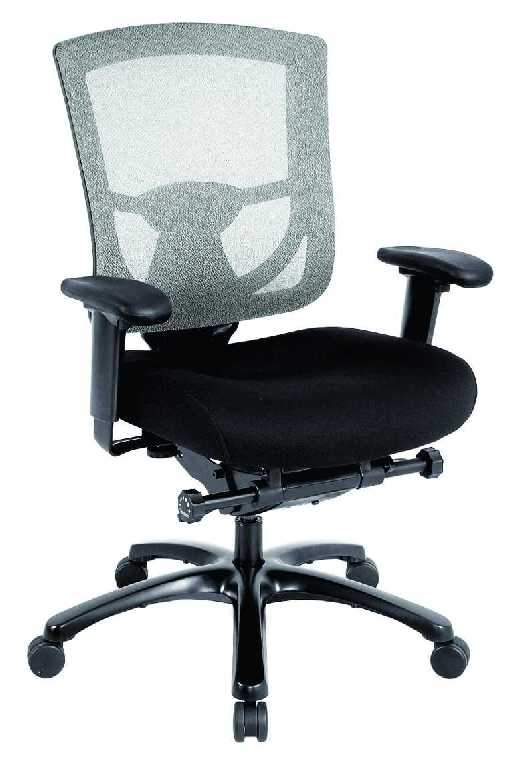 Black Adjustable Swivel Mesh Rolling Office Chair