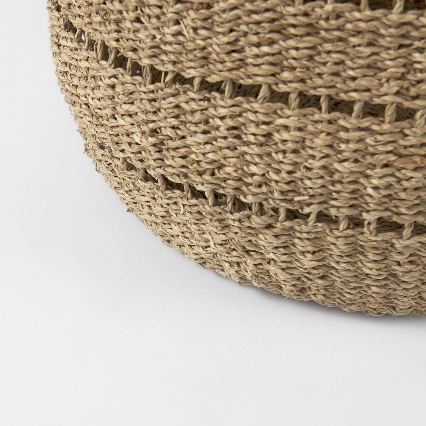 Set Of Two Woven Wicker Storage Baskets