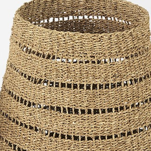 Set Of Two Woven Wicker Storage Baskets