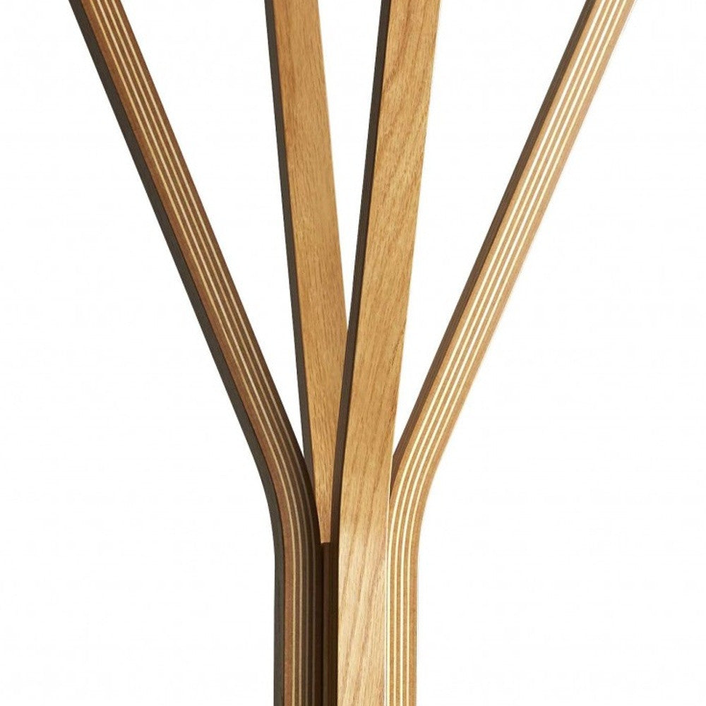 16.5" X 16.5" X 68.25" Natural Coat Rack
