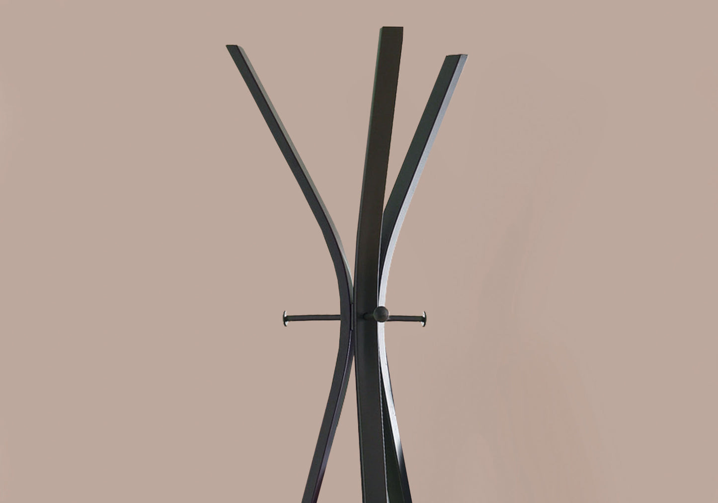 12" X 18" X 72" Cappuccino Metal Coat Rack