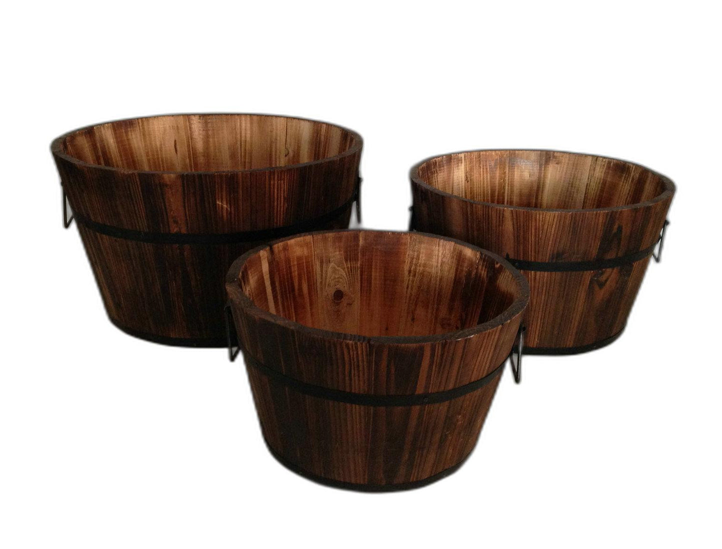 1 X 15 X 1 Brown Wood Garden Planter 3 Piece