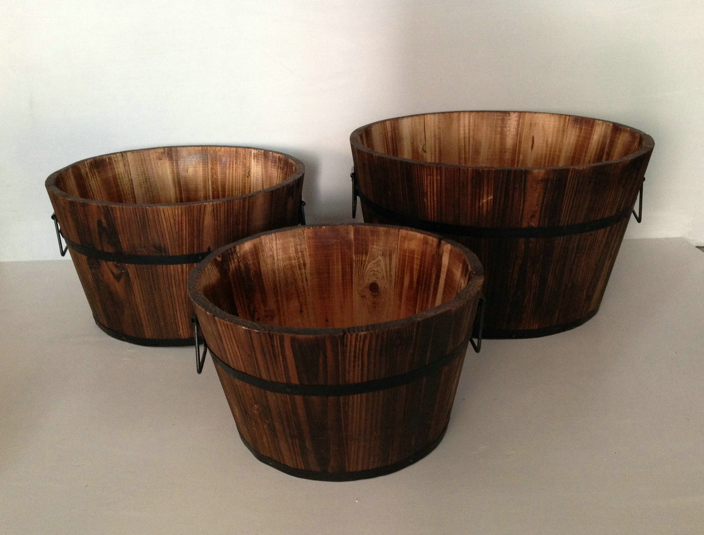 1 X 15 X 1 Brown Wood Garden Planter 3 Piece