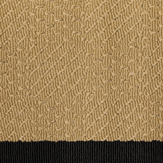 8' x 8' Beige and Black Indoor Outdoor Area Rug