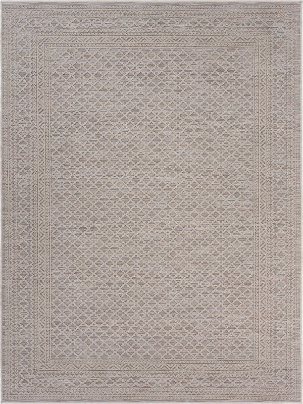 8' X 10' Gray Indoor Outdoor Area Rug
