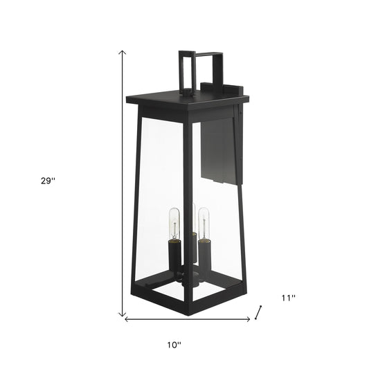 Alden 3-Light Matte Black Wall Light