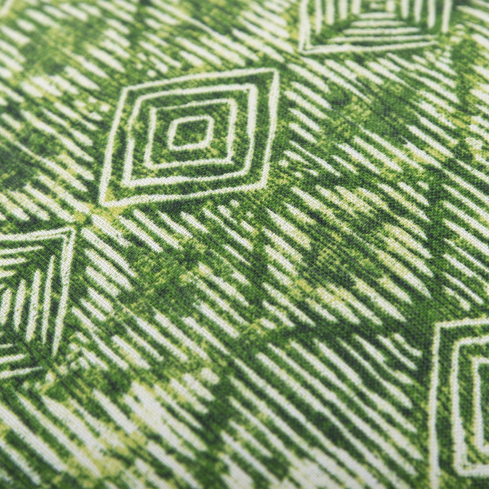 Set of Two 22" X 22" Green Indoor Outdoor Throw Pillow Cover & Insert