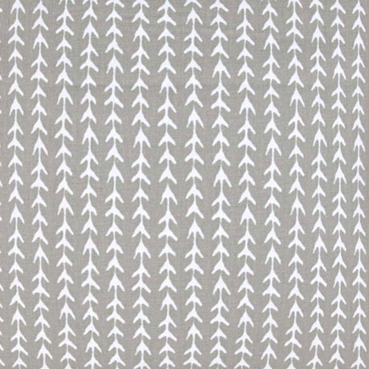 17" X 17" Taupe And White Zippered Polyester Geometric Throw Pillow Cover