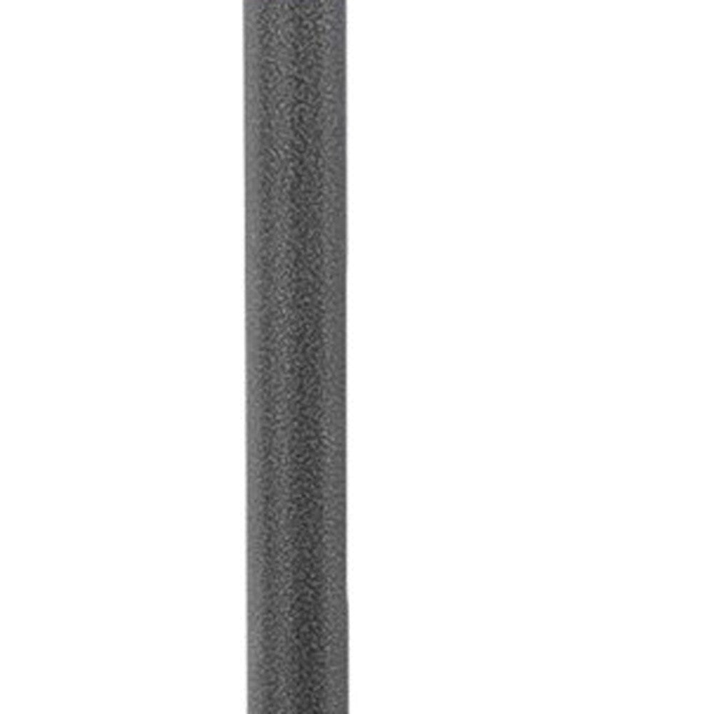 48000 BTU Silver Steel Propane Cylindrical Pole Standing Patio Heater