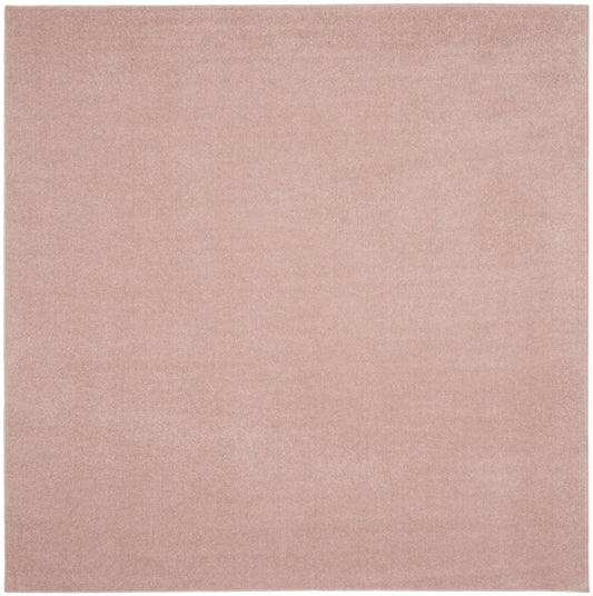 5' X 5' Pink Square Non Skid Indoor Outdoor Area Rug