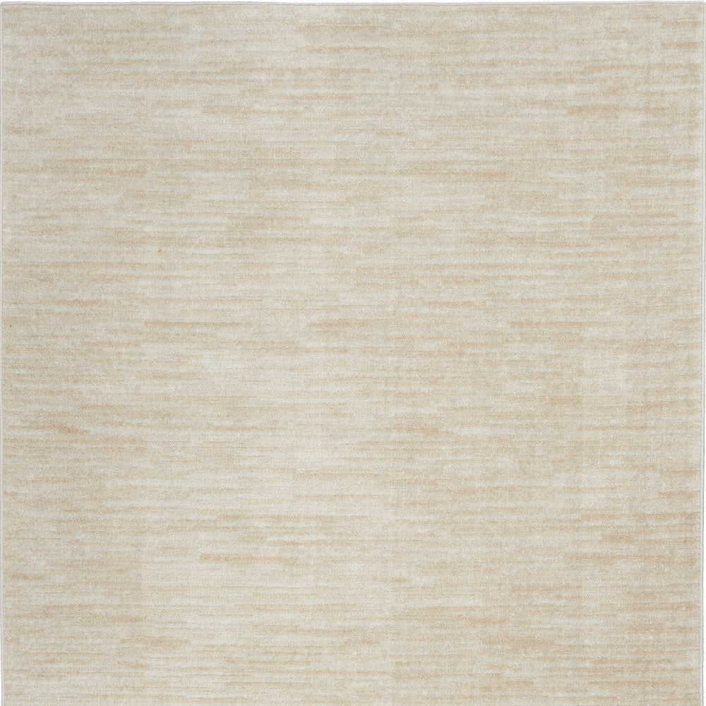 6' X 9' Ivory And Beige Non Skid Indoor Outdoor Area Rug