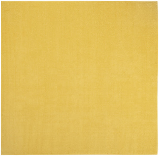 9' X 9' Yellow Square Non Skid Indoor Outdoor Area Rug
