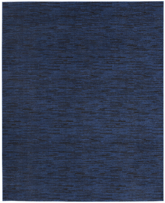 7' X 10' Midnight Blue Non Skid Indoor Outdoor Area Rug