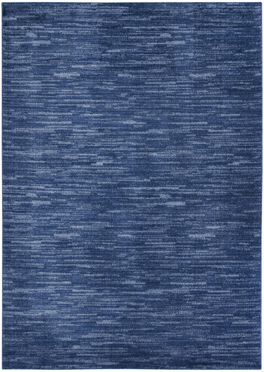 5' X 7' Navy Blue Non Skid Indoor Outdoor Area Rug
