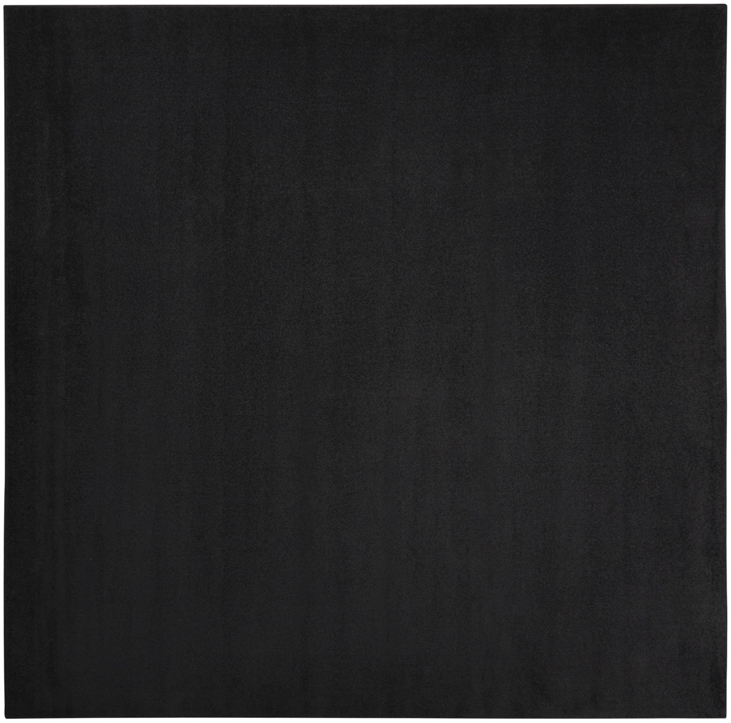 9' X 9' Black Square Non Skid Indoor Outdoor Area Rug