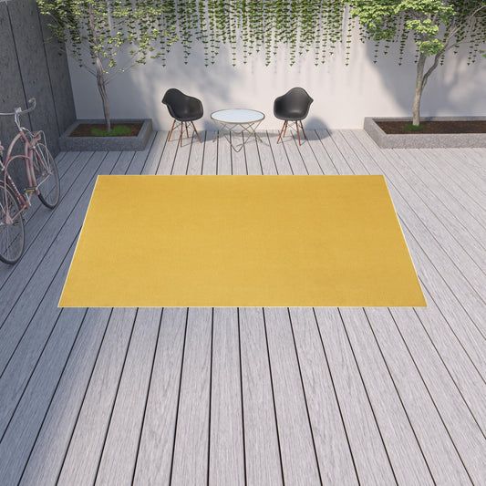 10' X 14' Yellow Non Skid Indoor Outdoor Area Rug