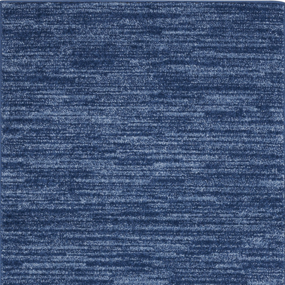2' X 4' Navy Blue Non Skid Indoor Outdoor Runner Rug