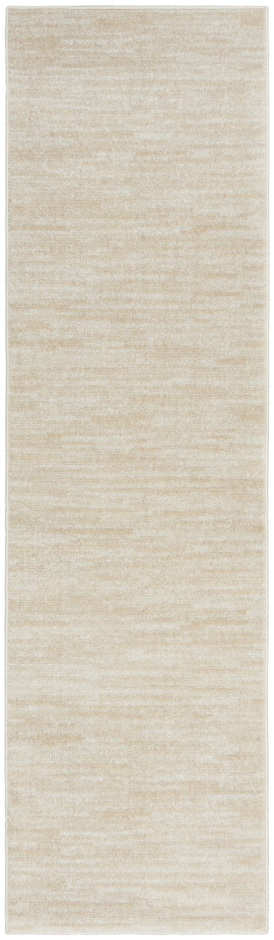 2' X 10' Ivory And Beige Non Skid Indoor Outdoor Runner Rug