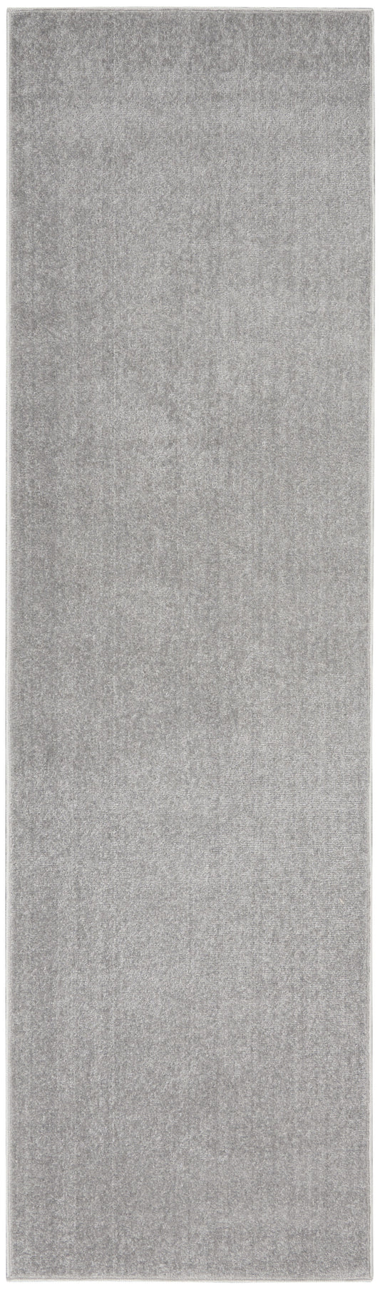 2' X 8' Silver Grey Non Skid Indoor Outdoor Runner Rug