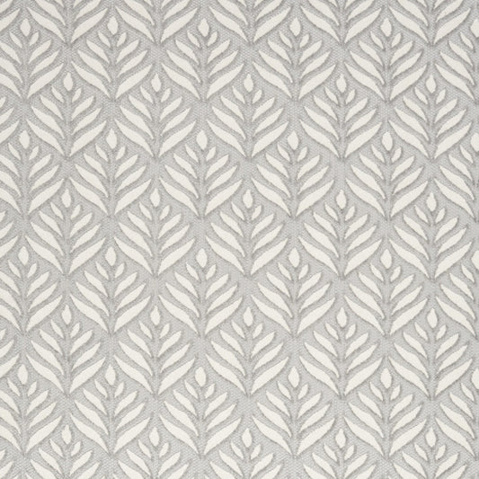 7' X 10' Grey Floral Stain Resistant Non Skid Area Rug