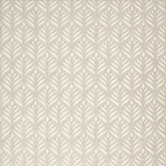 6' X 9' Ivory And Grey Floral Stain Resistant Non Skid Area Rug