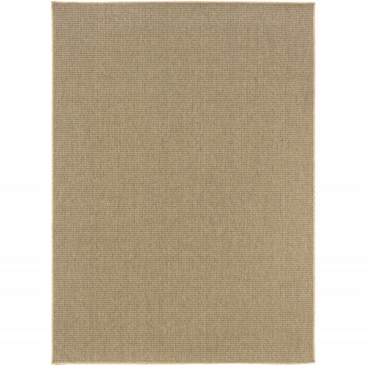 4' x 6' Beige Stain Resistant Indoor Outdoor Area Rug