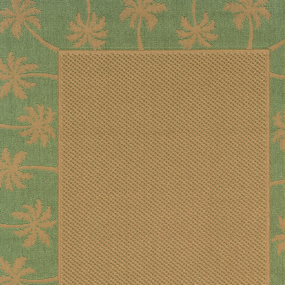 9' X 13' Beige Stain Resistant Indoor Outdoor Area Rug