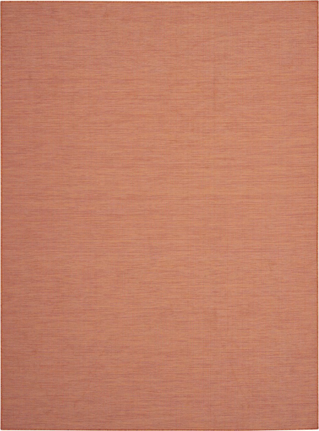6' X 9' Rust Power Loom Area Rug