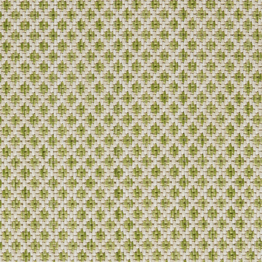 5' X 7' Green Geometric Power Loom Area Rug