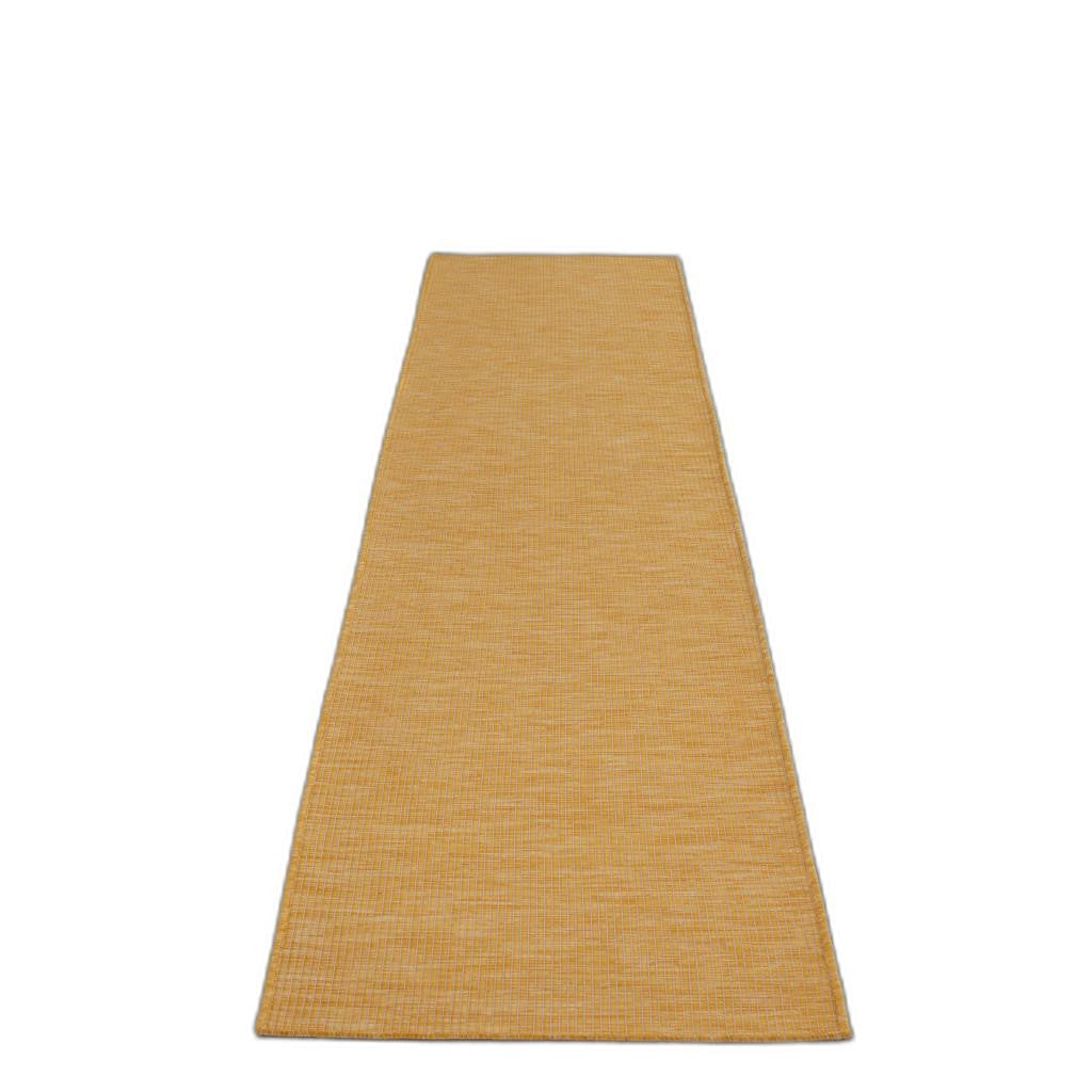12' Yellow Power Loom Runner Rug