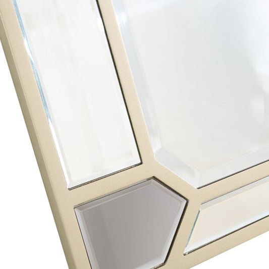 43" Silver Metal Framed Accent Mirror