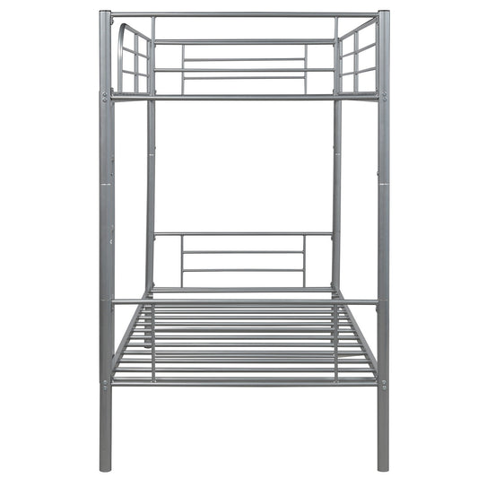Silver Twin Over Twin Separable Bunk Bed