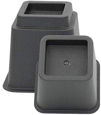3" 5" Or 8" Black Adjustable Bed Risers Or Furniture Legs
