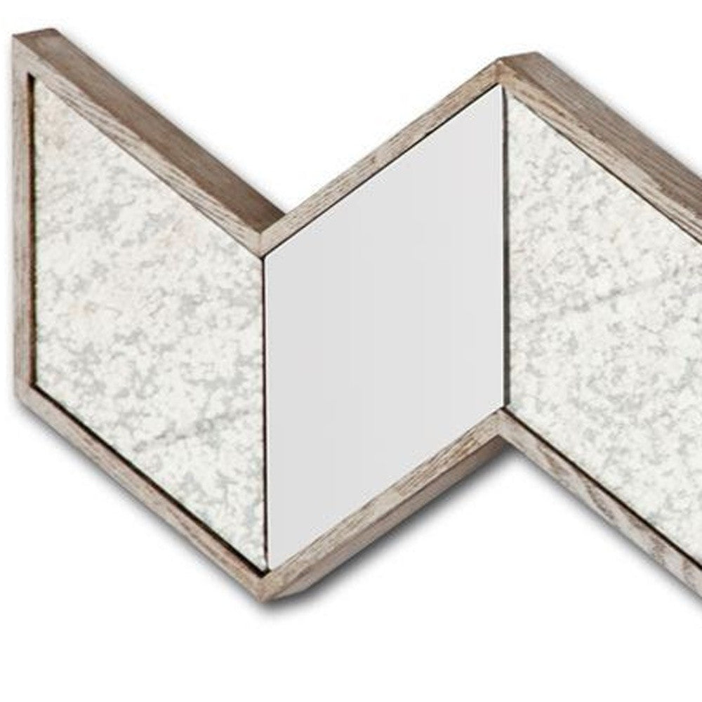 14" Natural Novelty Framed Accent Mirror