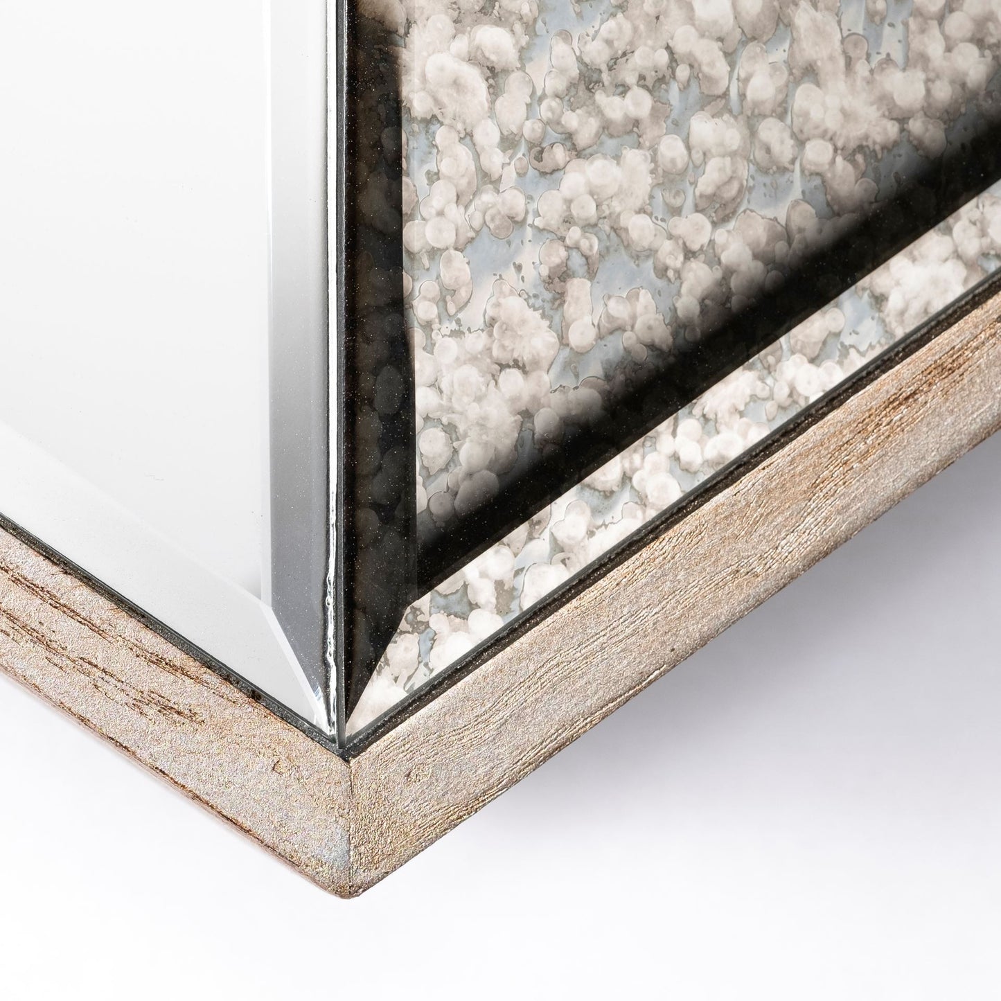 12" Natural Novelty Framed Accent Mirror