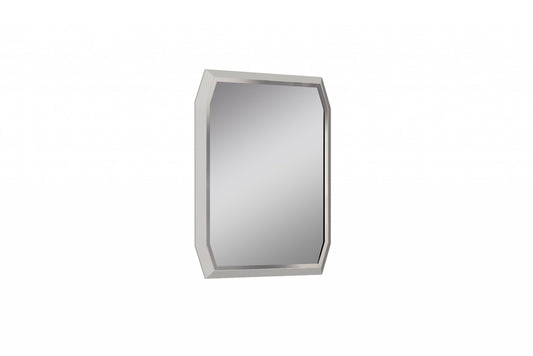 Taupe Octagon Accent Glass Mirror