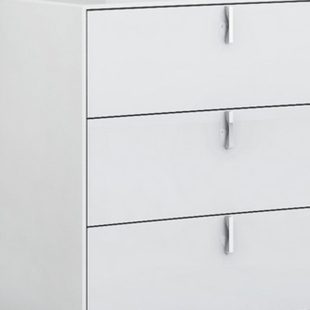 62" X 19" X 30" White Dresser
