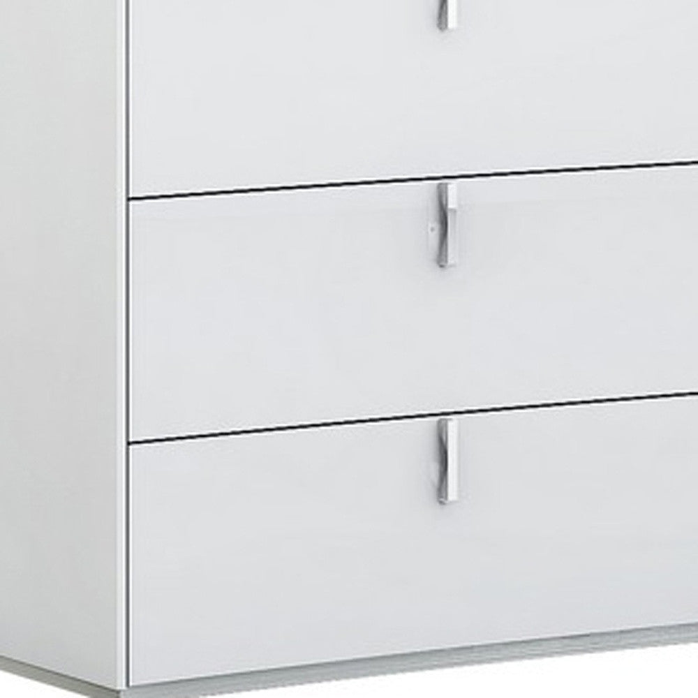 62" X 19" X 30" White Dresser