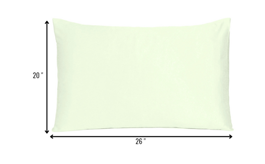 Ivory Dreamy Set Of 2 Silky Satin Standard Pillowcases