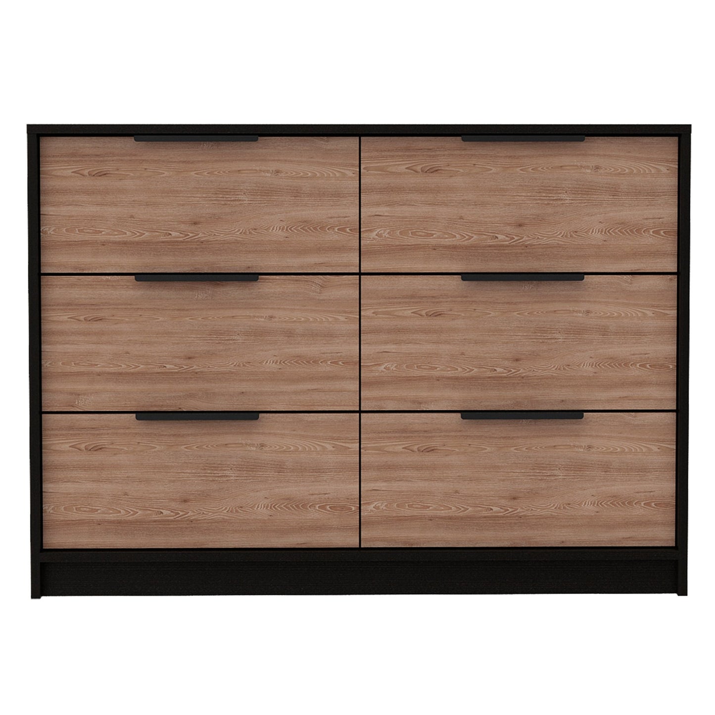 Modern Rustic Black and Natural Dresser