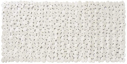 White Spa Pebbles Bathtub Mat
