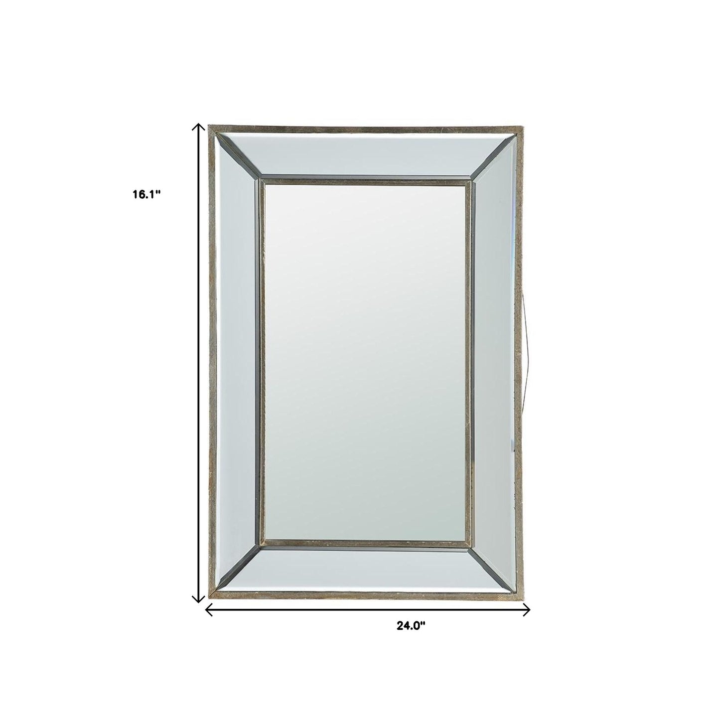 16" x 24" Rectangle Wall Mounted Accent Mirror