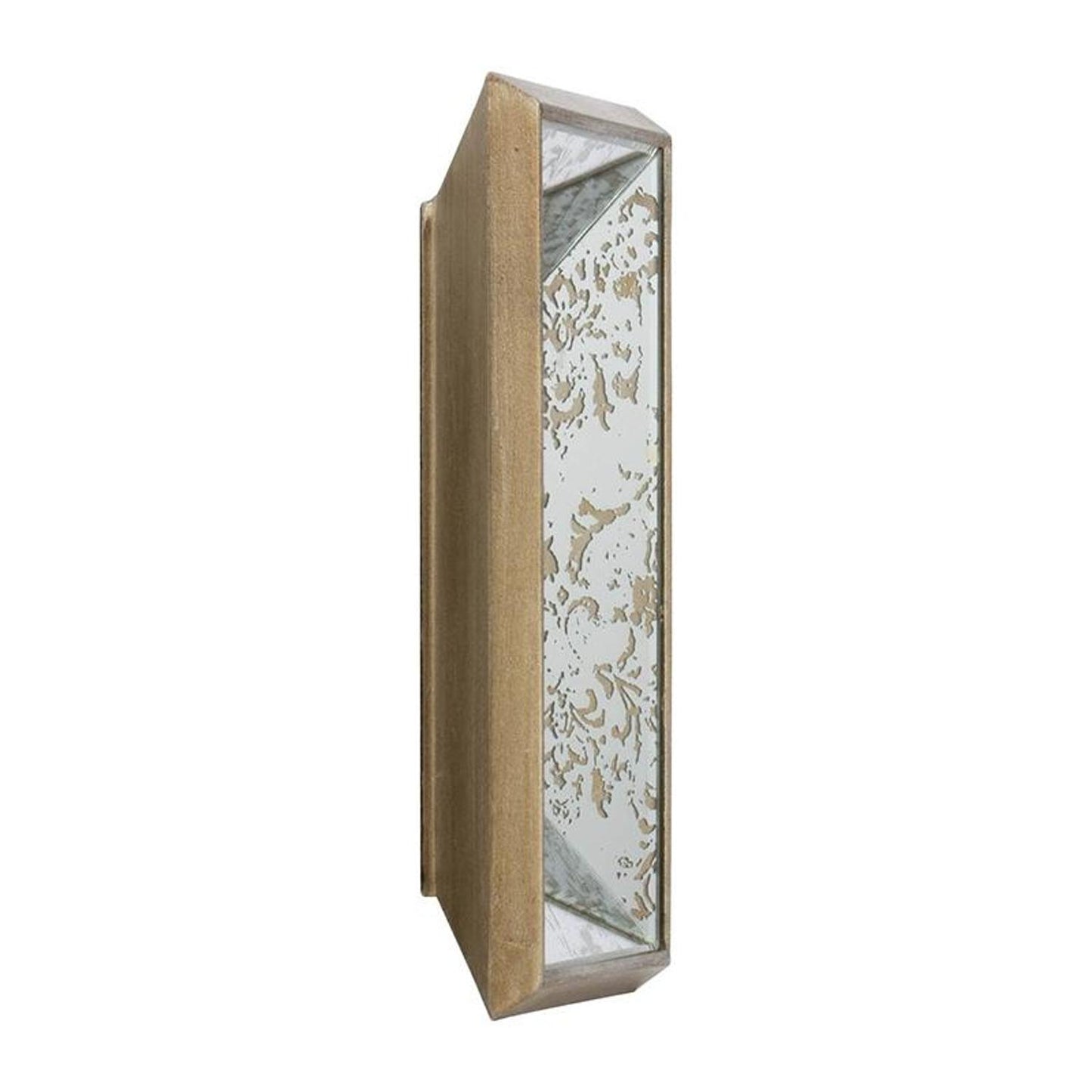 12" Silver Metal Framed Accent Mirror