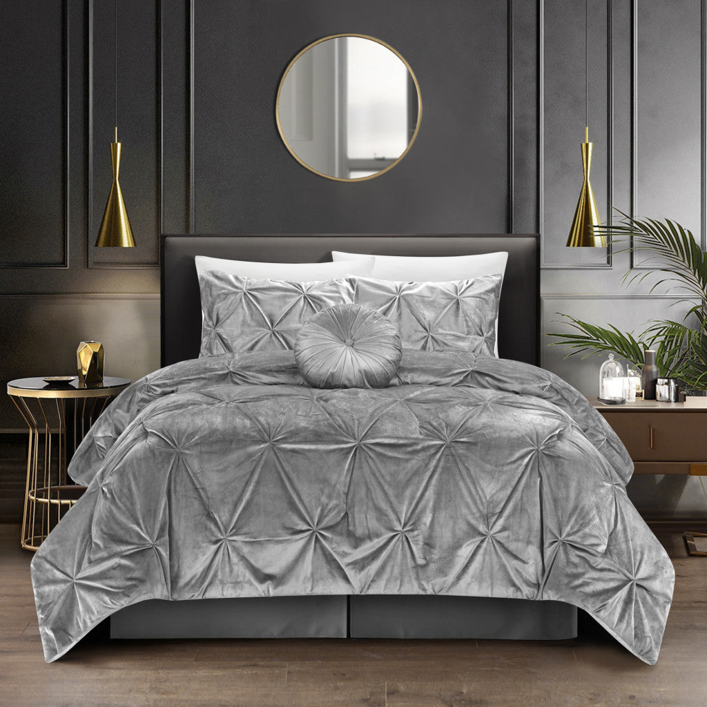 Silver Queen PolYester 130 Thread Count Washable Down Comforter Set