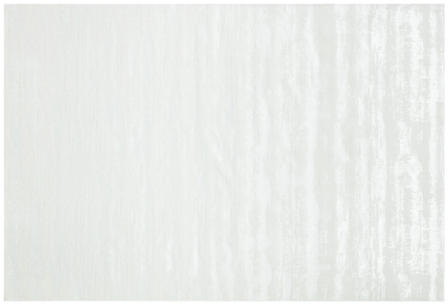 3' X 5' White Abstract Washable Non Skid Area Rug