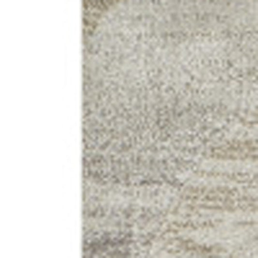 10' x 13' Brown and Beige Abstract Area Rug