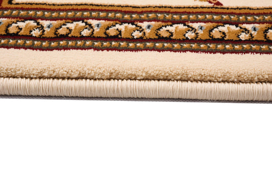 10' x 13' Beige Oriental Washable Non Skid Area Rug